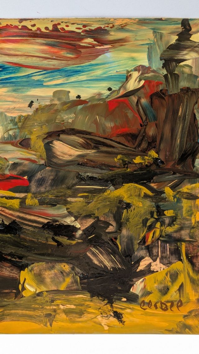 Llopis Beltrá óleo firmado pequeño formato paisaje