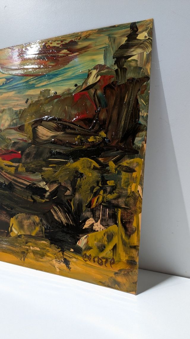 Llopis Beltrá óleo firmado pequeño formato paisaje