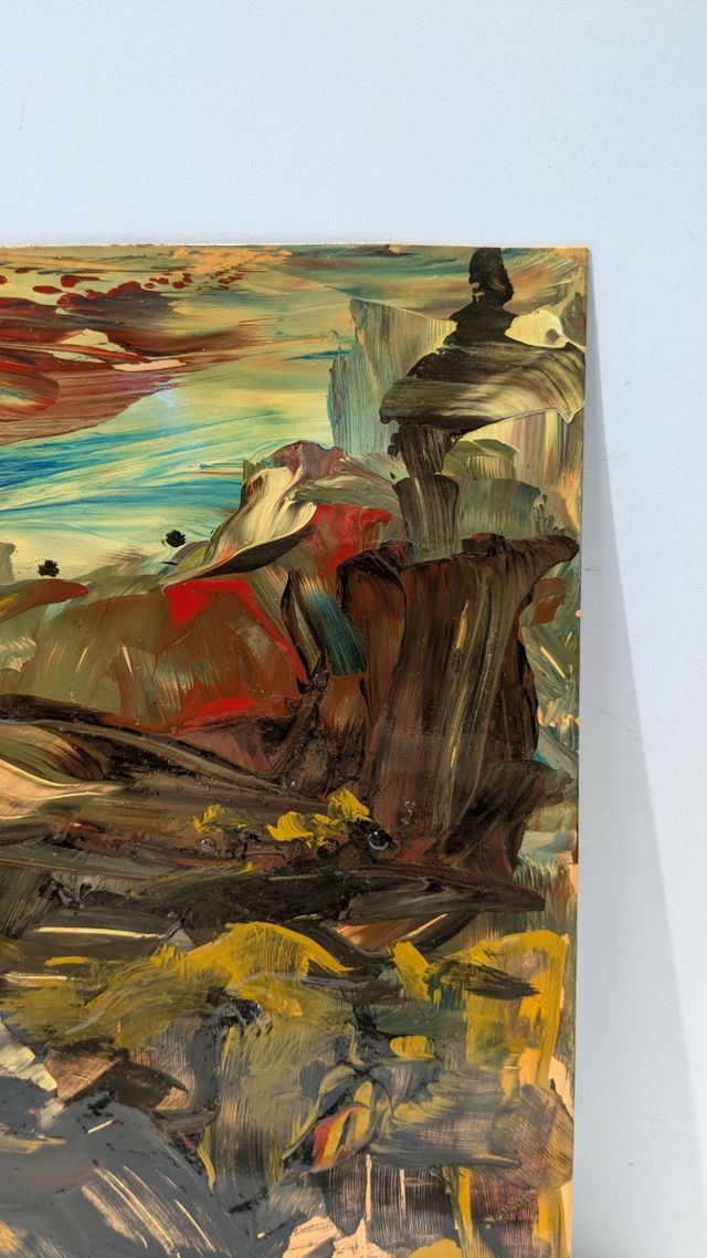 Llopis Beltrá óleo firmado pequeño formato paisaje