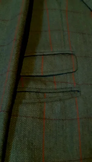Chaqueta Barbour Talla 54 jaspeada a cuadros.