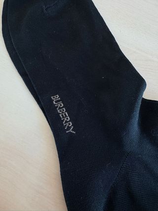 Calcetines Burberry Negro con Diamantes