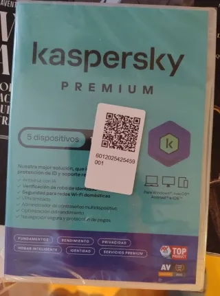 Kaspersky Premium 5 Dispositivos 1 año NUEVO