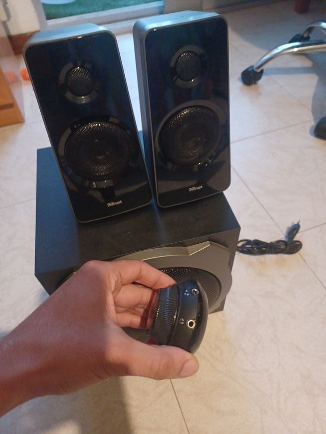 Altavoz Trust Negro y Gris