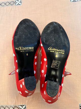 Zapatos flamencos lunares talla 36
