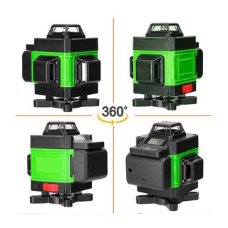 NIVEL LASER VERDE 360° 16 LINEAS 2 BATERÍAS NUEVO