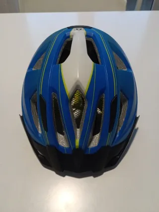 Casco Bicicleta Azul y Amarillo SPEG 