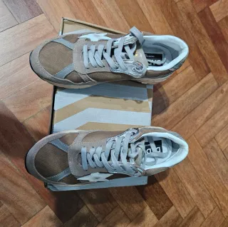 Golden Goose Dad-Star Beige/Gris