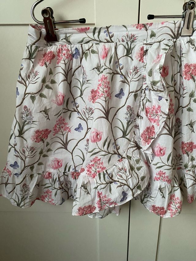 Falda niña estampado floral