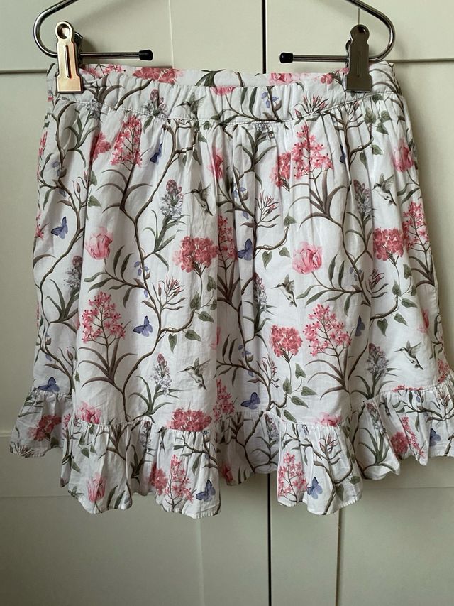 Falda niña estampado floral