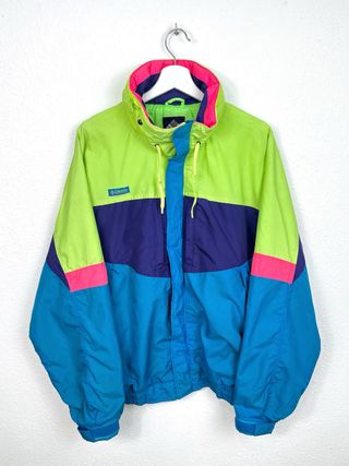 Chaqueta Columbia Impermeable Vintage 90s Oversize
