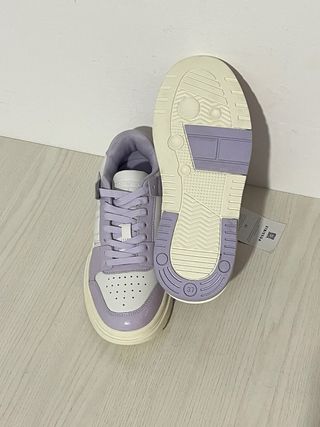 Scarpe Tommy Hilfiger Tg 37 Viola/Bianche