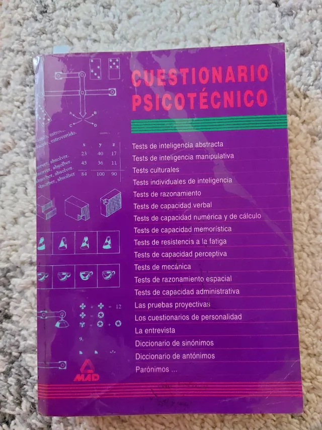Cuestionario psicotécnico.