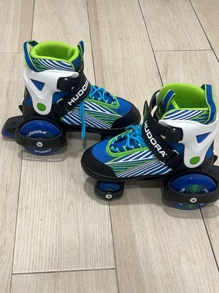 Patines extensibles 4 ruedas HUDORA. Talla 30 a 33