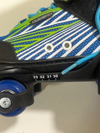 Patines extensibles 4 ruedas HUDORA. Talla 30 a 33
