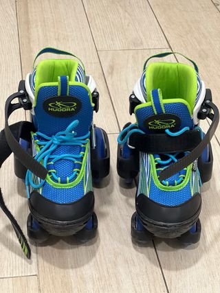 Patines extensibles 4 ruedas HUDORA. Talla 30 a 33
