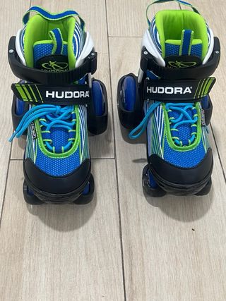 Patines extensibles 4 ruedas HUDORA. Talla 30 a 33