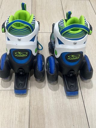 Patines extensibles 4 ruedas HUDORA. Talla 30 a 33