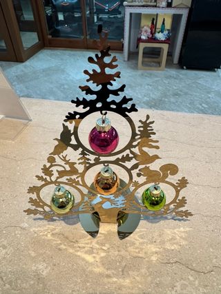 Albero Natale Metallo Decorazioni HERVIT