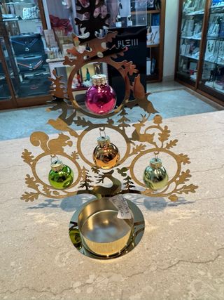 Albero Natale Metallo Decorazioni HERVIT