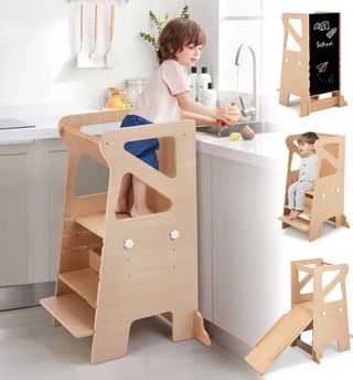 Torre didattica Montessori in legno