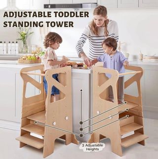 Torre didattica Montessori in legno