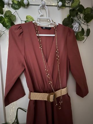 Mono ZARA Talla XS/34 Rojo