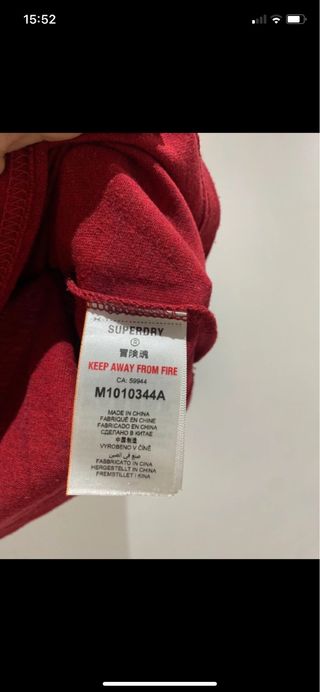T-shirt Superdry Vintage Premium Goods bordeaux