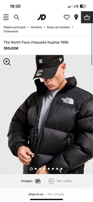 Chaqueta The North Face Negra
Talla M 