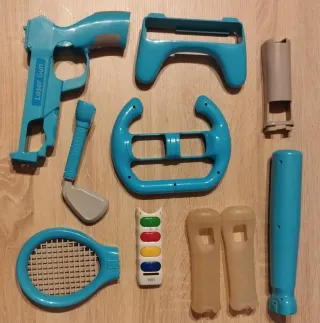 Accesorios Wii: Pistola, Volante, Raqueta