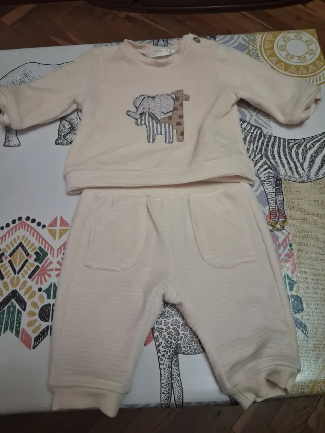 Conjunto bebé 0-1 mes chándal estampado