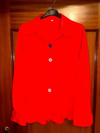 Camisa roja mujer