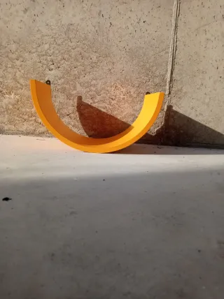 Balda Estante de pared curvo naranja