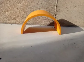 Balda Estante de pared curvo naranja