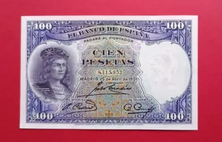 SC 100 Pesetas 1931 nuevo sin circular Gonzalo 