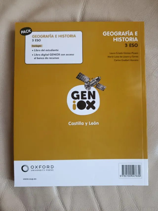 LIBRO DE GEOGRAFÍA E HISTORIA, 3-ESO