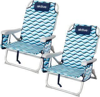 Pack 2 Sillas Playa Plegables AKTIVE