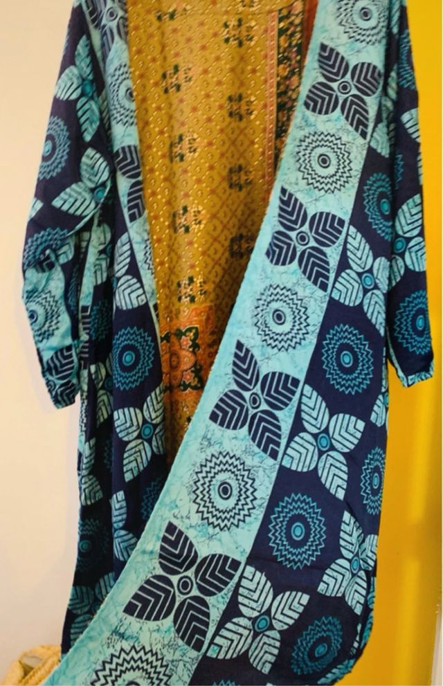 Kimono reversible estampado
