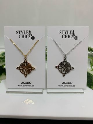 Collar Nudo de Brujas Acero Style Chic