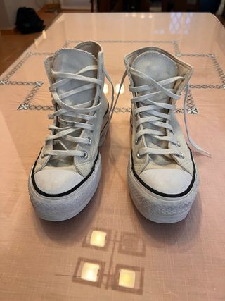 Zapatillas Converse Altas Blancas Talla 36