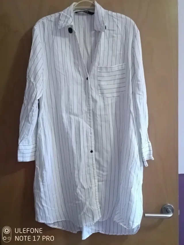 Vestido camisero rayas