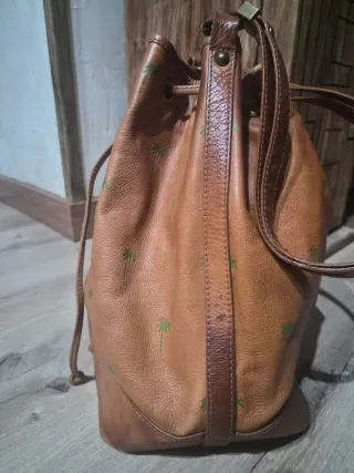 Bolso Bimba y Lola Marrón con Palmeras