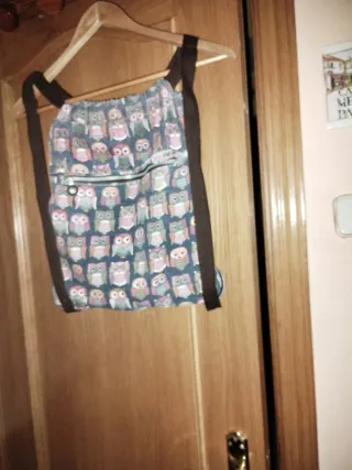 Mochila con estampado de búhos