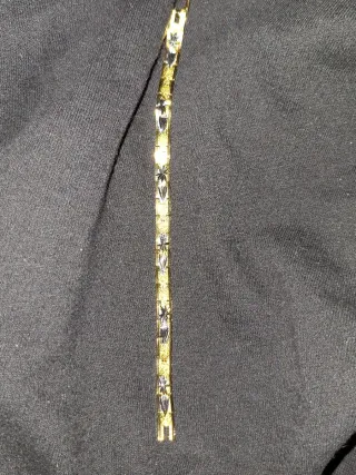 Bracciale da uomo in oro e argento