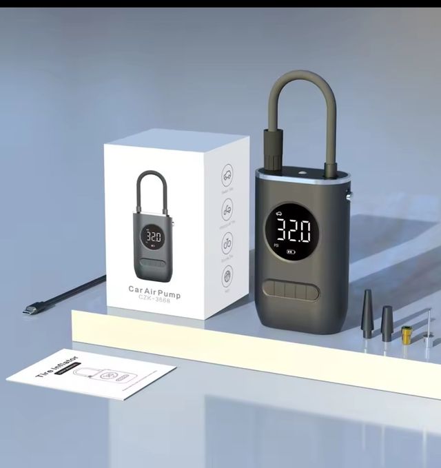 Inflador Eléctrico Portátil Coche Moto