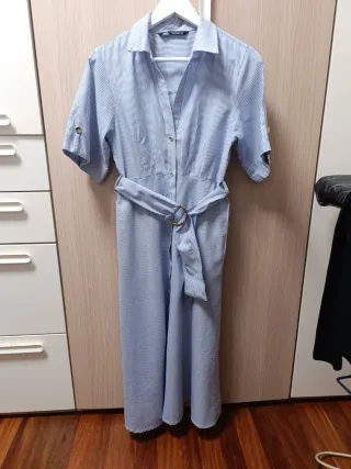 Vestido Zara Rayas Talla S
