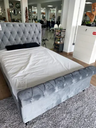 Cama de Matrimonio con Cabecero e estructura 135cm
