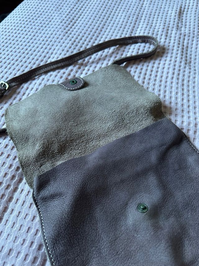 Borsello Timberland Grigio Pelle