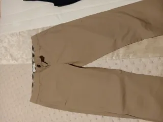 Pantalón chino mujer beige