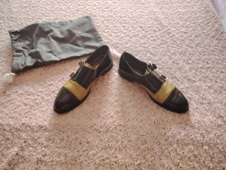 Zapatos Oxford charol mujer