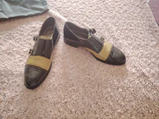 Zapatos Oxford charol mujer